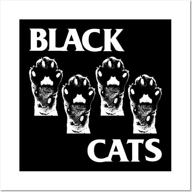 Black Cats - Black Flag parody Wall Art by Vortexspace